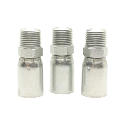 New Lot of 3 Danfoss 06906E-106 Hose Fitting, 3/8in NPTF Male, -6 Hose, 8000PSI