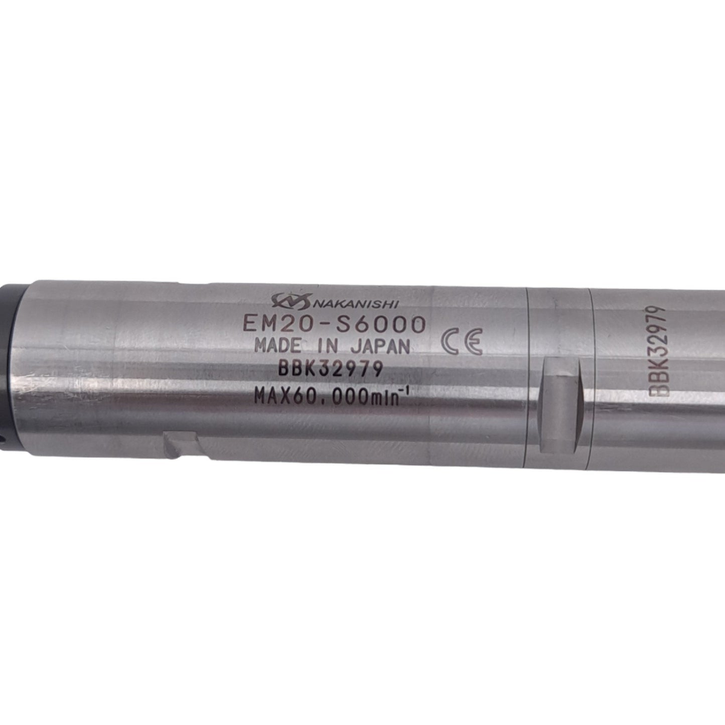 Used Nakanishi EM20-S6000 Brushless Motor Spindle, 60000RPM 250W Max, ø20mm, 1μm