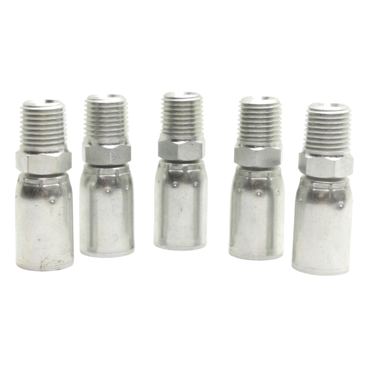 New Lot of 5 Danfoss 06904E-104 Hose Fitting, 1/4" NPT Male, 3/16" Hose ID, 9500PSI