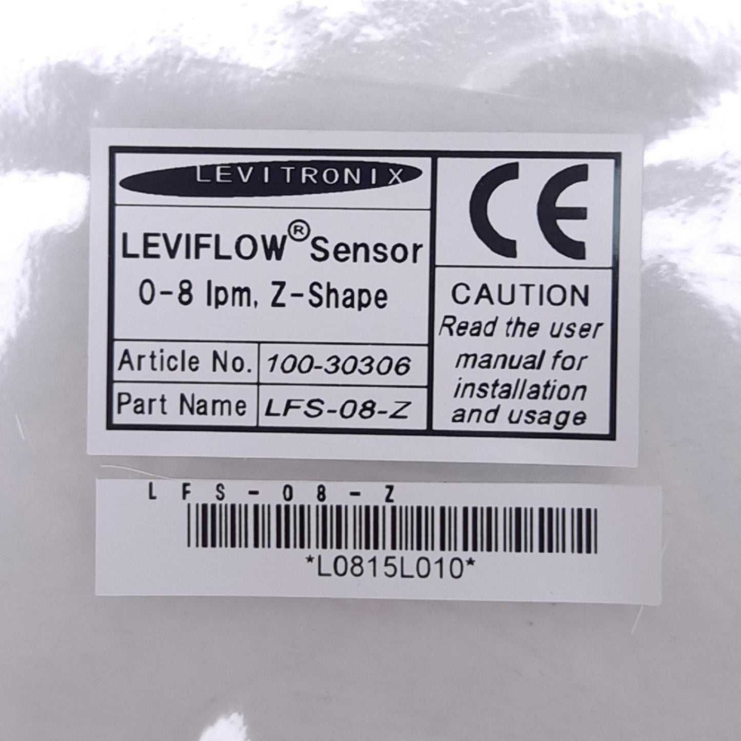 New Levitronix LFS-08-Z Leviflow Sensor Z Shape, ø3/8in Tube, 8 L/min Flow Range