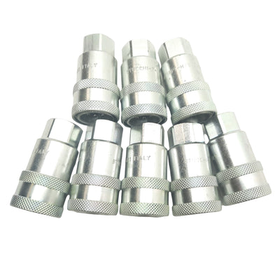 New Lot of 8 Stucchi 800101000 QD Coupler, 1/4in NPT to 1/4in Coupler Body