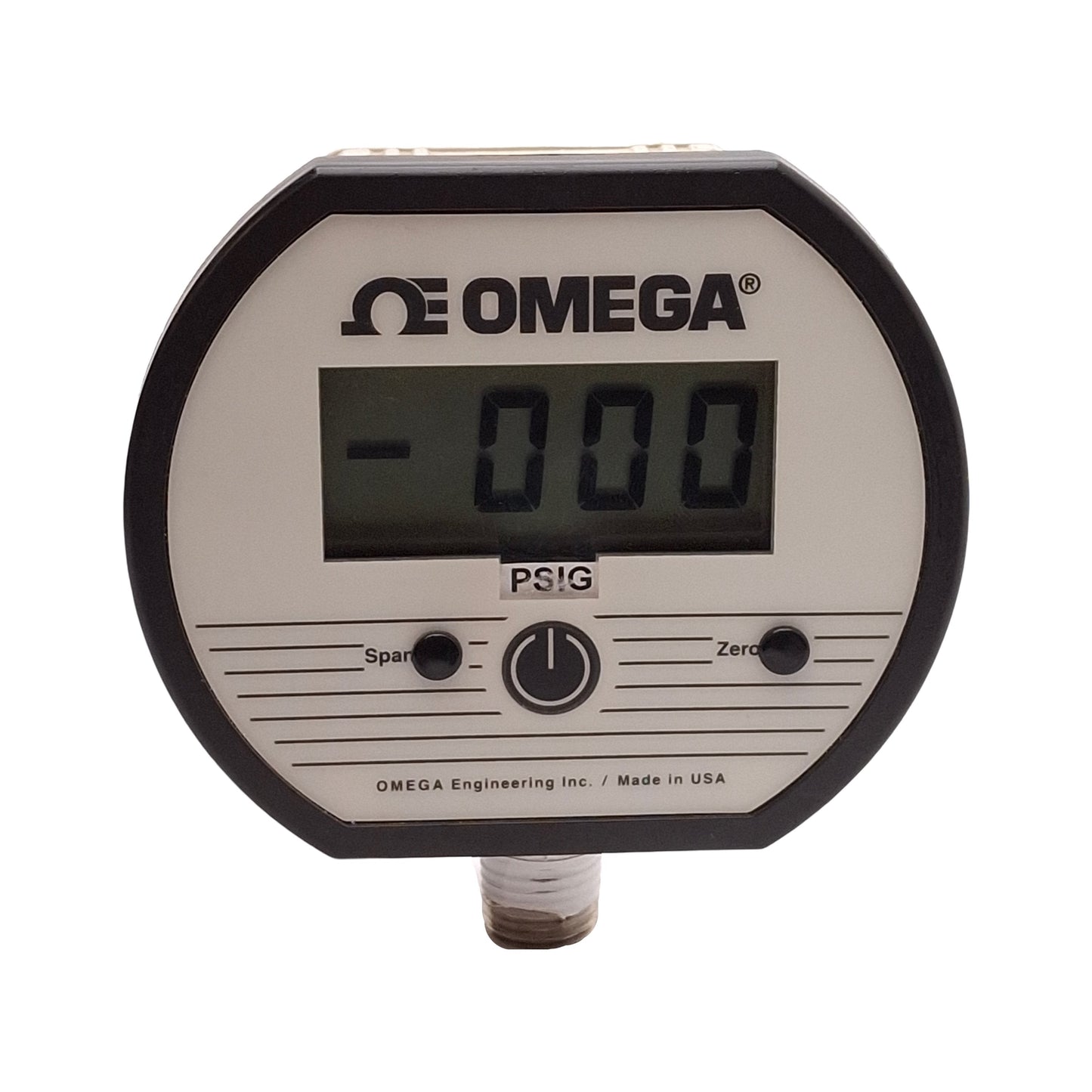 Used Omega DPG1000B-300G Digital Pressure Gauge, 0-300PSIG, 1/4in NPT, 86mm x 73mm
