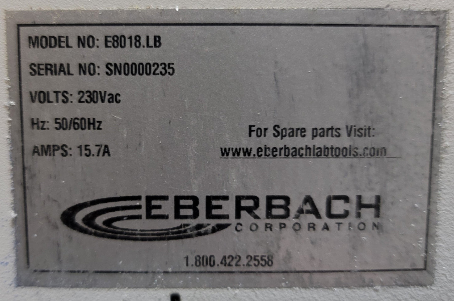 New – Open box Eberbach E8018.LB High Power Variable Speed Explosion Resistant Blender 4-Liter