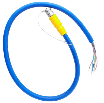 New Turck BKMV 8-087-1 VersaFast Cordset, M16 8-Pin Female to Leads, 1m, 125V 7A