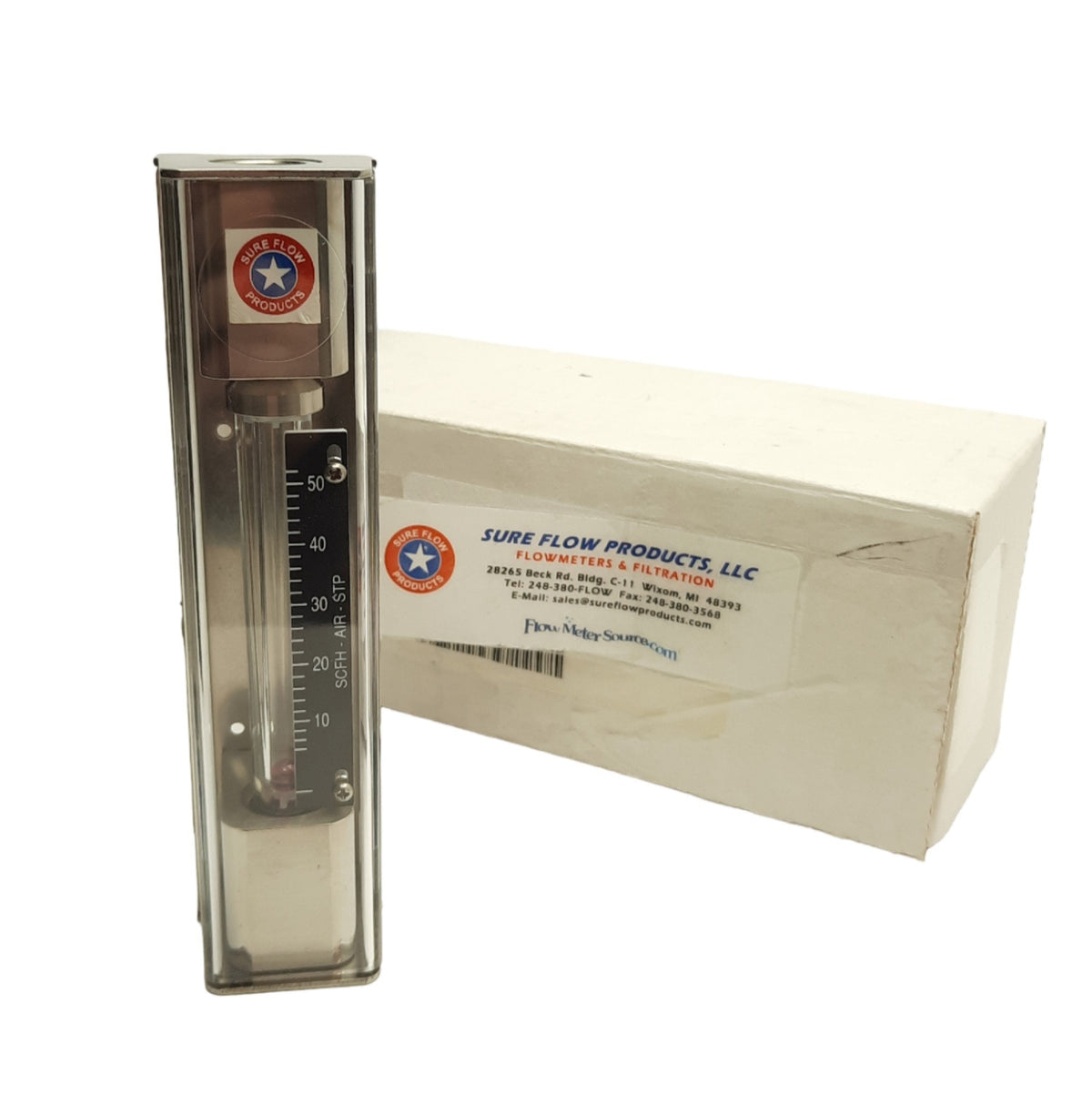 Ceengi Instruments King Instruments 74V-234G041-2-1-3-5-0 Flowmeter, 65mm, 50SCFH Air STP ...