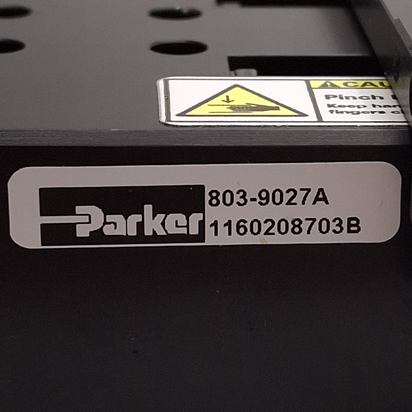 Used Parker MX80ST02MSJ-D1M12H3L2 Linear Positioner, 50mm Stroke, 80x80mm, M4 Holes