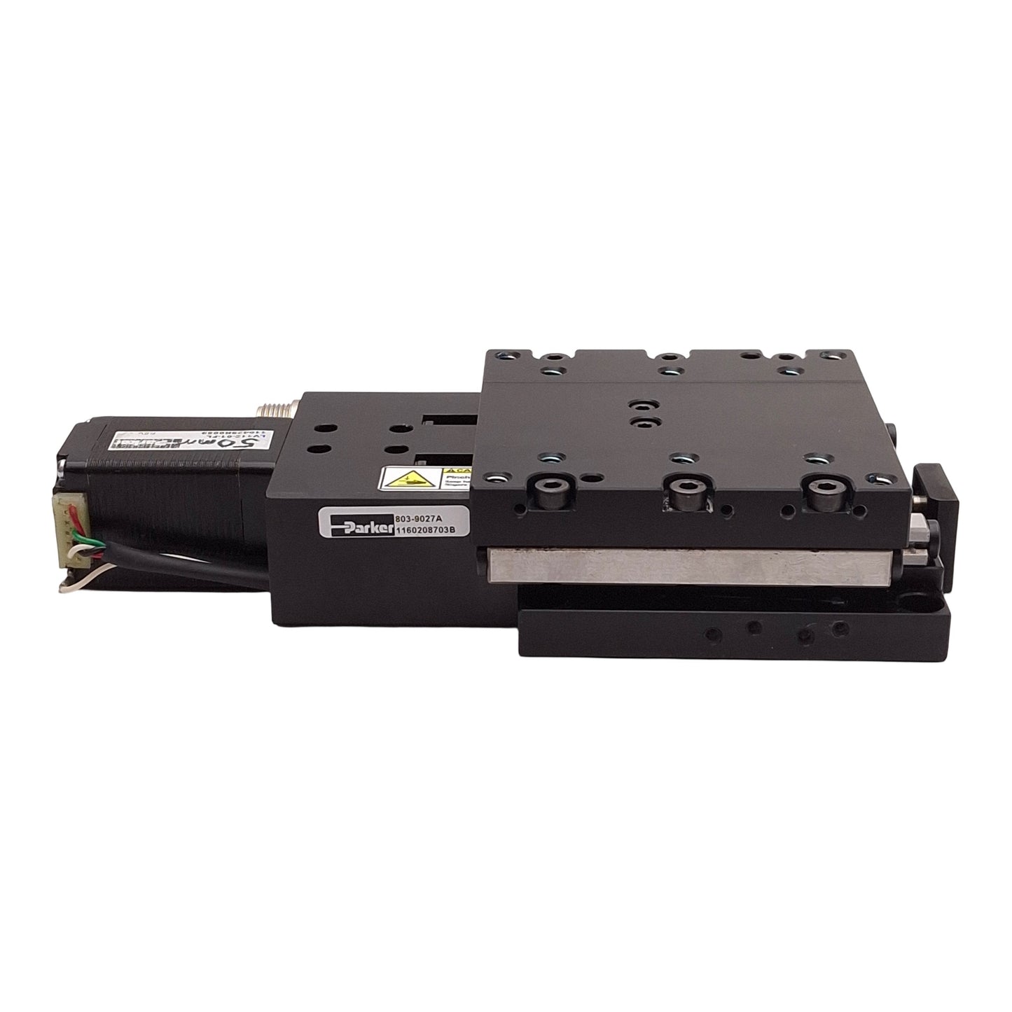 Used Parker MX80ST02MSJ-D1M12H3L2 Linear Positioner, 50mm Stroke, 80x80mm, M4 Holes