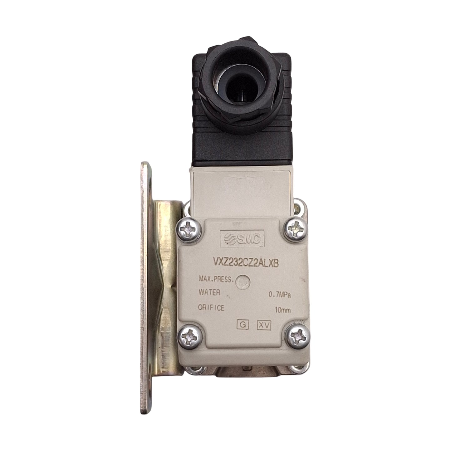 Used SMC VXZ232CZ2ALXB Solenoid Valve, NC, 0.7MPa Water, Rc1/4 Ports, 24VDC Coil