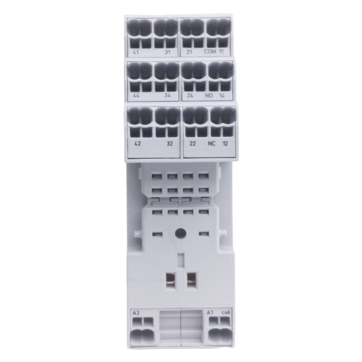 New Lot of 2 Wago 858-100 Relay Socket, 250VAC/VDC, 4x8A-2x12A, 3-Level, DIN Rail