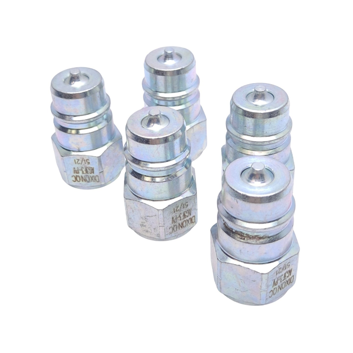 New Lot of 5 Dixon AG3F3-PV Agricultural Poppet Valve Plugs, 3/8in NPTF, 4000 PSI