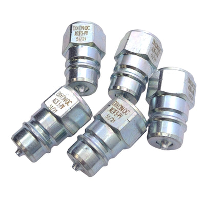 New Lot of 5 Dixon AG3F3-PV Agricultural Poppet Valve Plugs, 3/8in NPTF, 4000 PSI