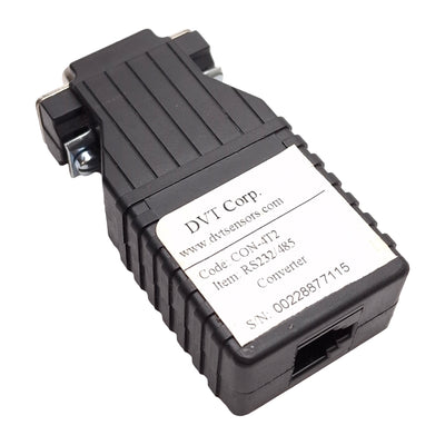 Used DVT Corp CON-4T2 RS-232 to RS-485 Converter, D-Sub 9-Pin Female to RJ-11 Port