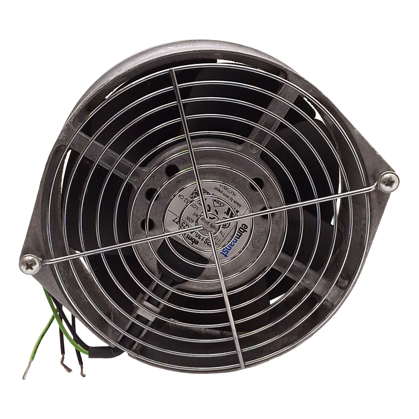 Used EBM Papst W2S130-AA25-77 Thermally Protected Axial Fan, 150 x 55mm, 115VAC, 40W