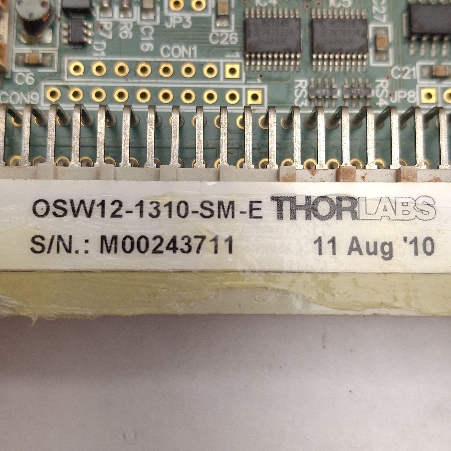 Used Thorlabs OSW12-1310-SM-E Optical MEMS Switch, 1280-1625nm 300mW, SMF-28E, 5VDC