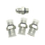 New Lot of 4 Brennan 7012-06-04 Adapters JIC 37° 9/16" Male To 1/4" Male BSPP w/ ORR