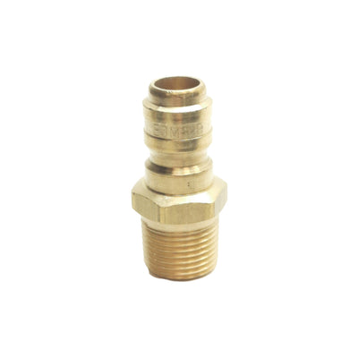 New Lot of 10 Dixon E3M3-B Hydraulic Brass Plug, 3/8in Male NPTF 3/8in Body, 2700PSI