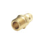 New Lot of 10 Dixon E3M3-B Hydraulic Brass Plug, 3/8in Male NPTF 3/8in Body, 2700PSI