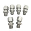 New Lot of 6 Brennan D8400-L10-14-CF DIN Straight Fitting M16x1.5 To M14x1.5 315 bar