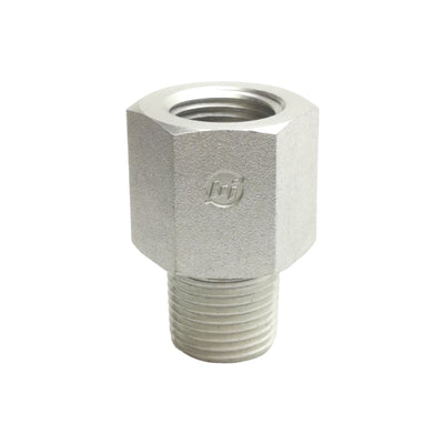 New Brennan 7040-08-08 Straight Adapter, 1/2in Female NPT, 1/2in Male BSPT, 5000PSI