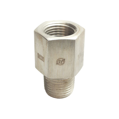 New Brennan 5405-08-08-SS Straight Adapter, 1/2" Male NPTF 1/2" Female NPTF, 5000PSI