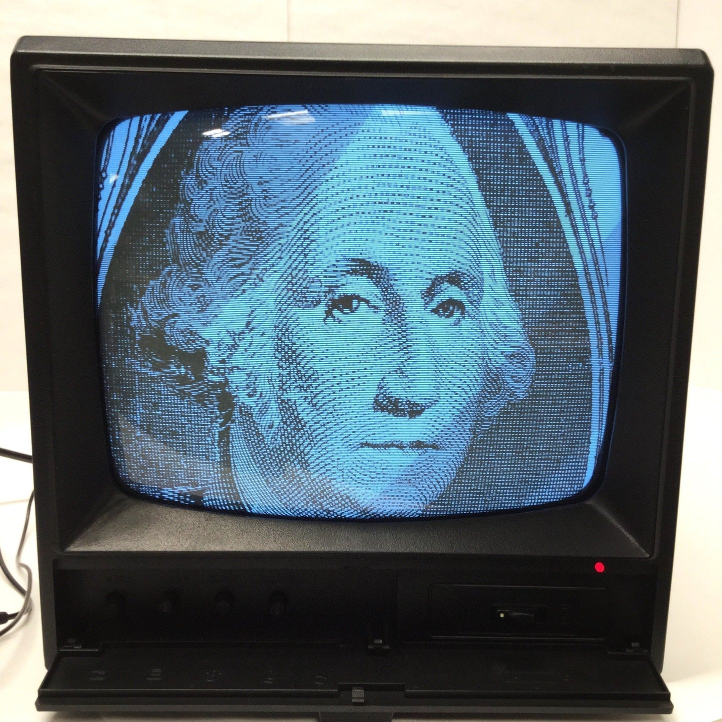 Used National Electronics M1200 Video Monitor BNC B&W CCTV Camera CRT 12" Screen