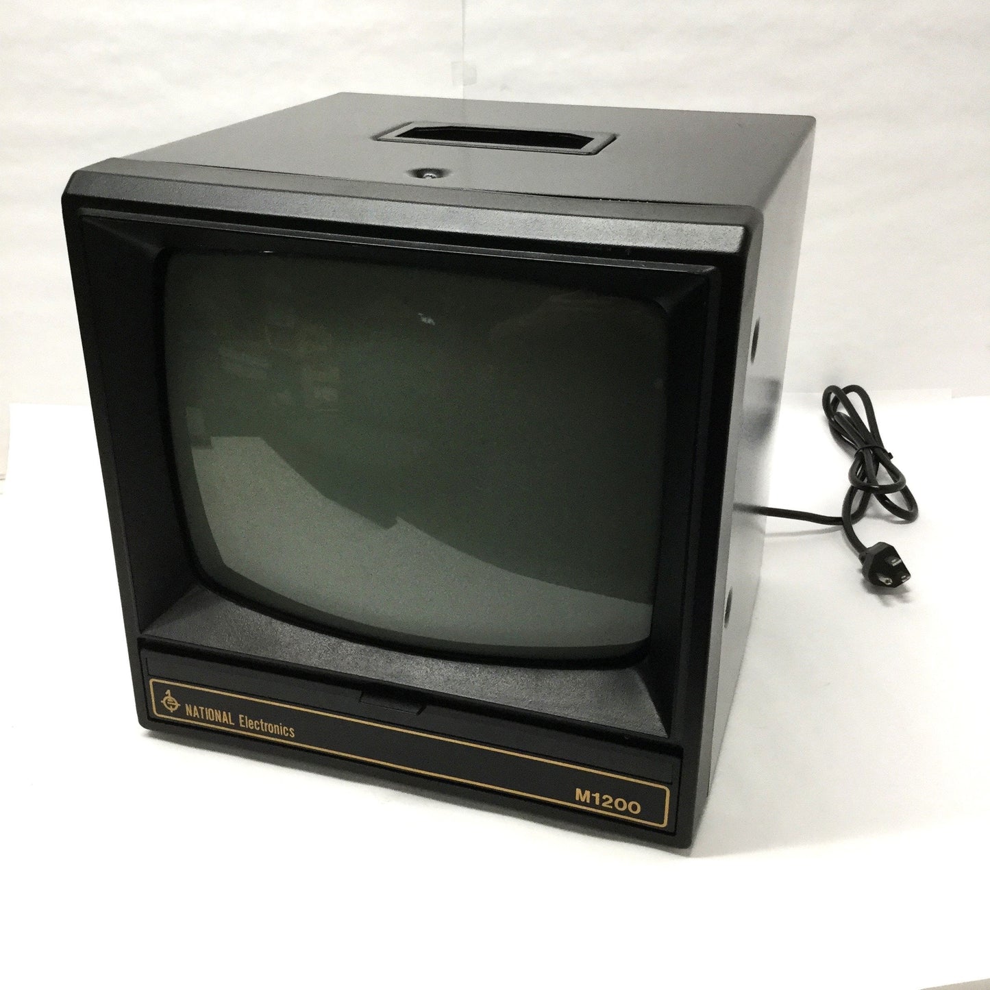 Used National Electronics M1200 Video Monitor BNC B&W CCTV Camera CRT 12" Screen