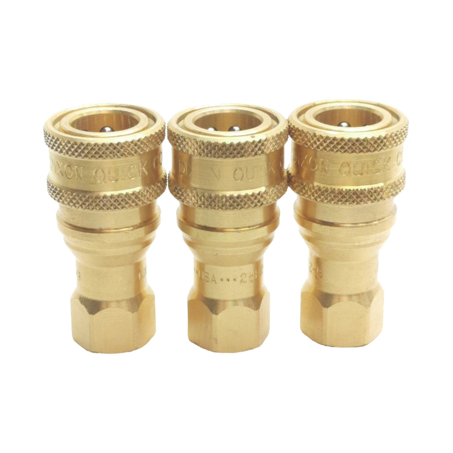 New Lot of 3 Dixon 2HF2-B Poppet Valve, 1/4" Female NPTF, 1.12" OD 1/4" BS, 15000PSI