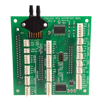 New – Open box ZD01231 Rev B MM3 Interface Board, 10kPa 5VDC Differential Pressure Sensor, DB37