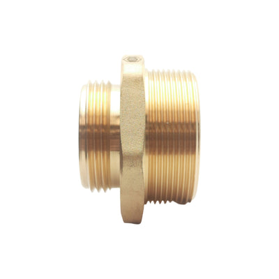 New Dixon DMH2015F Double Male Hex Nipple, 2in Male NPT, 1-1/2in Male NST(NH), Brass