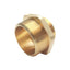 New Dixon DMH2015F Double Male Hex Nipple, 2in Male NPT, 1-1/2in Male NST(NH), Brass