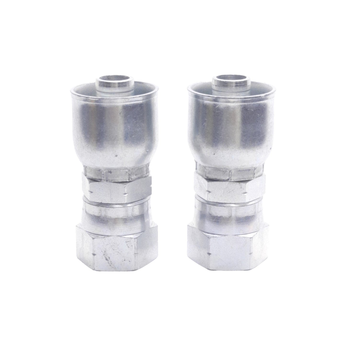 New Lot of 2 Danfoss FJ3094-1010S Crimp Fitting 7/8" Female SAE 45° Swivel, -10 Hose