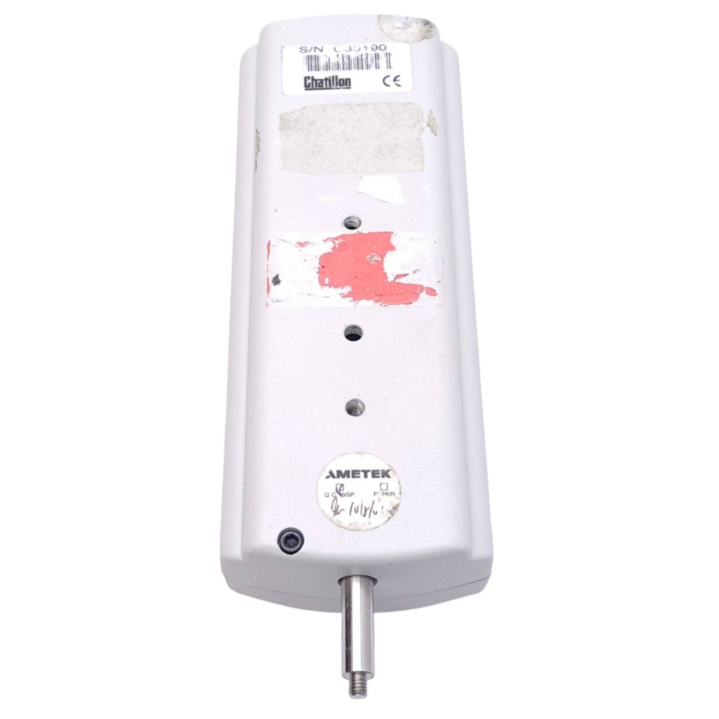 Used Chatillon DFM 100 Digital Force Gauge, 100lbs Scale, 0.1lbs Resolution, 115-220V