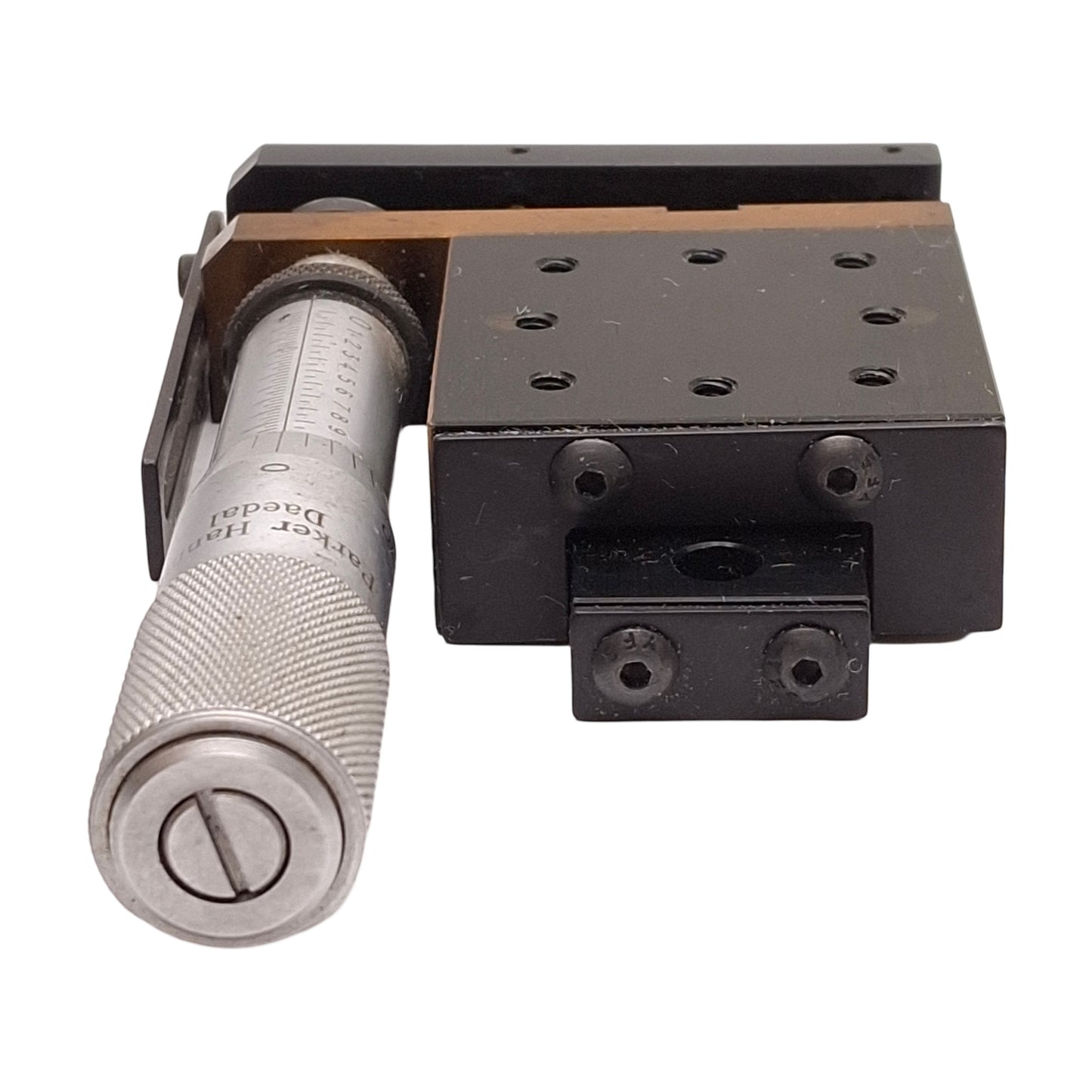 Used Parker 4054 Linear Positioning Stage, 1in Travel, 1.75x1.75in Table, 25lb Load