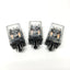 Used Lot of 3 Dayton 5YP80 Control Relays, 24VDC Coil, 10A 240VAC, DPDT, 8-Pin Octal