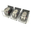 Used Lot of 3 Dayton 5YP80 Control Relays, 24VDC Coil, 10A 240VAC, DPDT, 8-Pin Octal