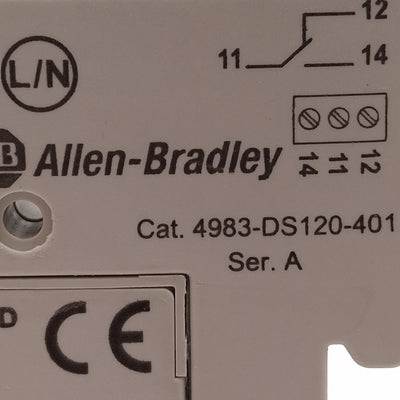 Used Allen Bradley 4983-DS120-401 Surge Protective Device, 1-Pole, 150VAC 40kA