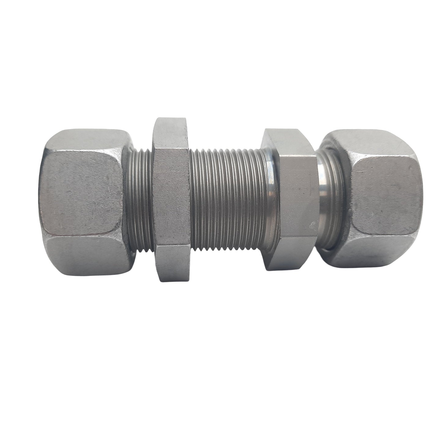 New Lot of 2 Brennan D8061-LN-L18-18-NBR Bulkhead Coupler, ø18mm, M26x1.5, 400 bar