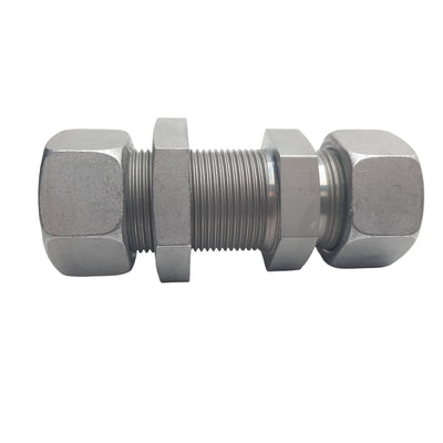 New Lot of 2 Brennan D8061-LN-L18-18-NBR Bulkhead Coupler, ø18mm, M26x1.5, 400 bar