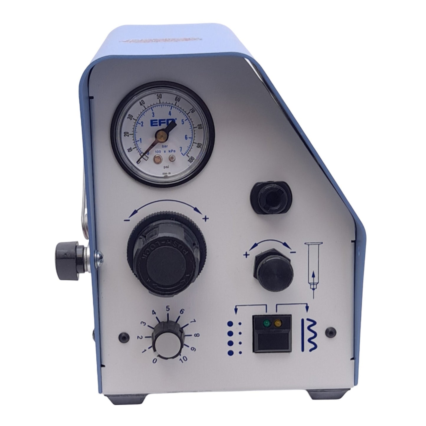 Used EFD 1200 Ultra Saver Fluid Dispenser, 100-240VAC, 250V 80mA Fuse, 6.9 bar Max