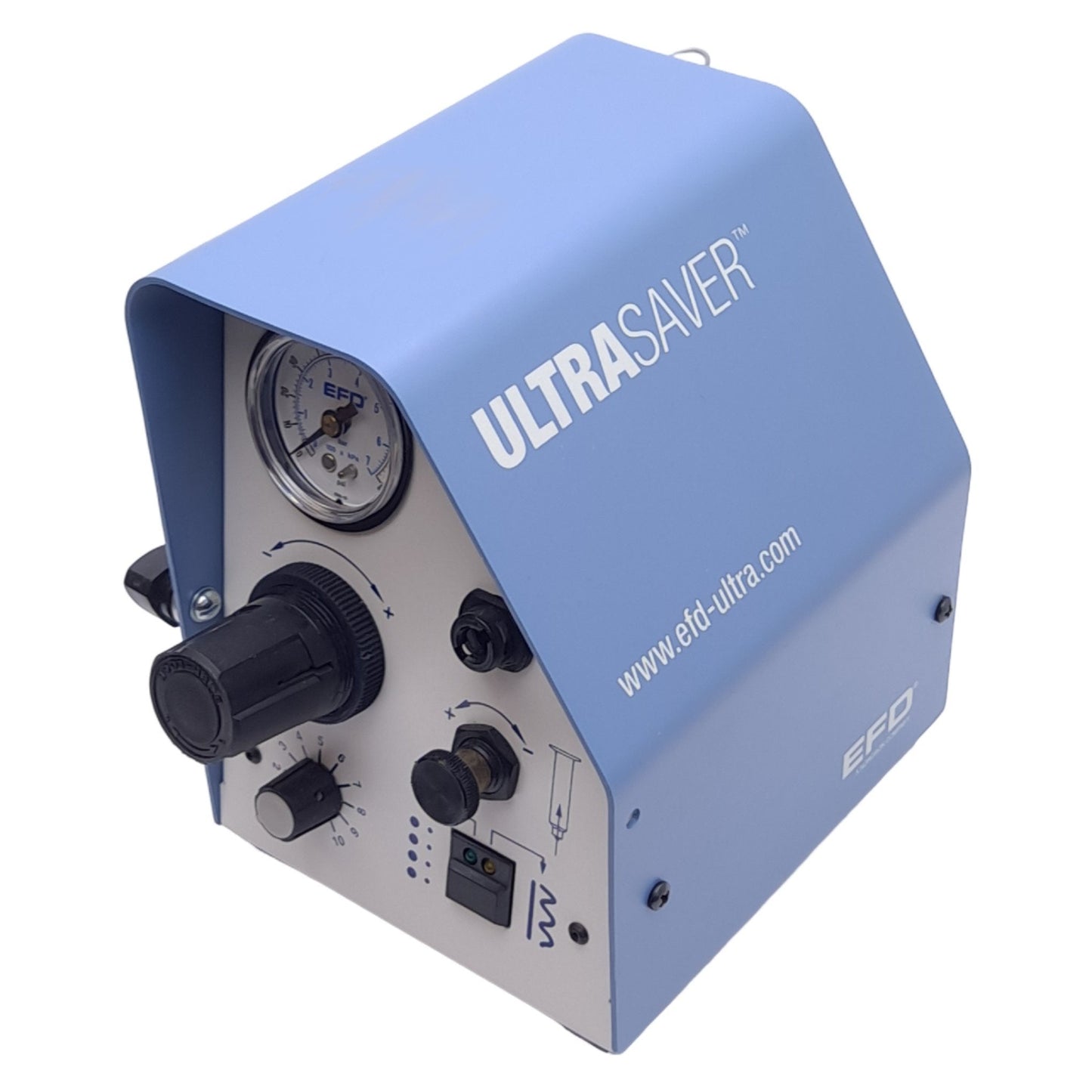Used EFD 1200 Ultra Saver Fluid Dispenser, 100-240VAC, 250V 80mA Fuse, 6.9 bar Max