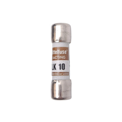 New Lot of 5 Littelfuse KLK-10 Fast Acting Midget Fuses, 600VAC/500VDC, 10A, 38x10mm