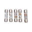 New Lot of 5 Littelfuse KLK-10 Fast Acting Midget Fuses, 600VAC/500VDC, 10A, 38x10mm