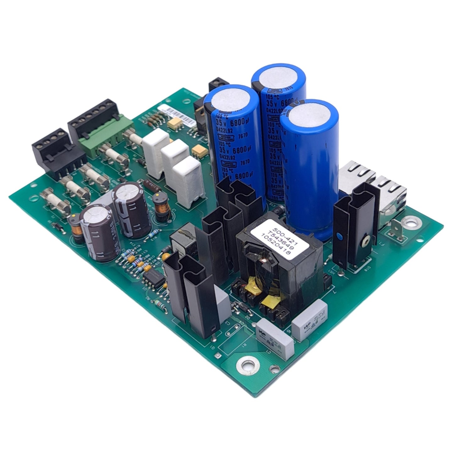 Used ONEAC 310-544 520-352 Control Board, 250VAC 8A Fuse, 2x RJ45 Ports, 190x132mm