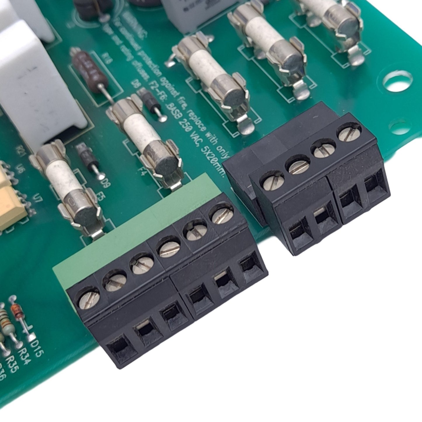 Used ONEAC 310-544 520-352 Control Board, 250VAC 8A Fuse, 2x RJ45 Ports, 190x132mm
