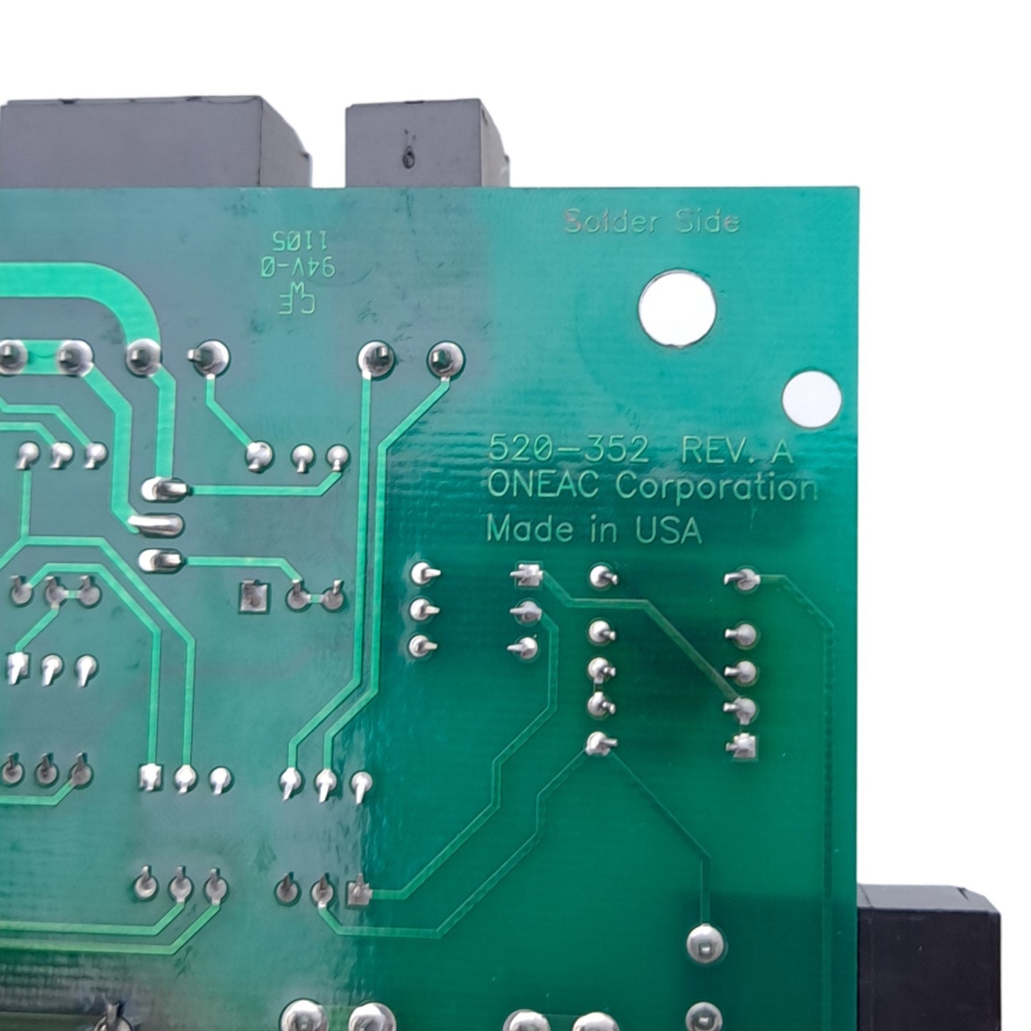 Used ONEAC 310-544 520-352 Control Board, 250VAC 8A Fuse, 2x RJ45 Ports, 190x132mm