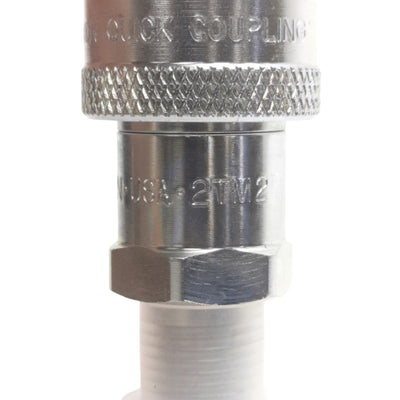 New Dixon 2TM2 Ball Coupler 1/4in Male NPTF, 1/4in Body, 1.13in OD, 10000PSI