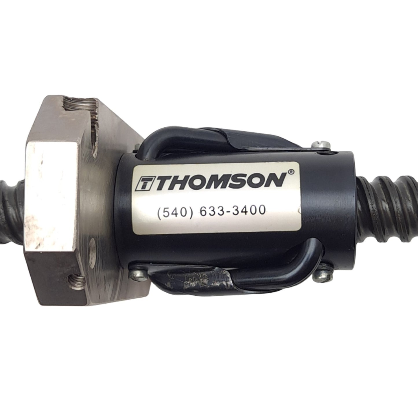 Used Thomson Linear Ball Screw Assembly, ø18mm, 15mm Lead, 18in Stroke, 40mm Shoulder