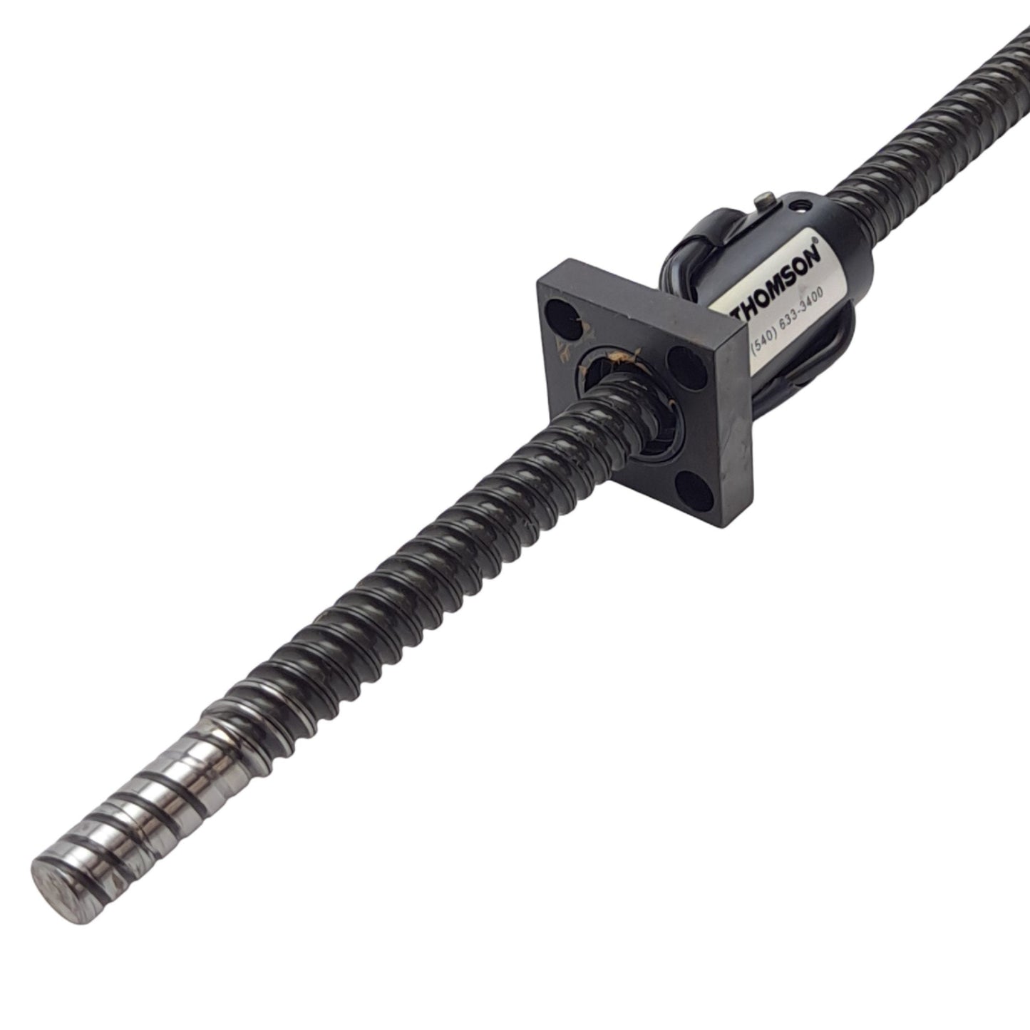 Used Thomson Linear Ball Screw Assembly, ø18mm, 15mm Lead, 24in Stroke, 30mm Shoulder