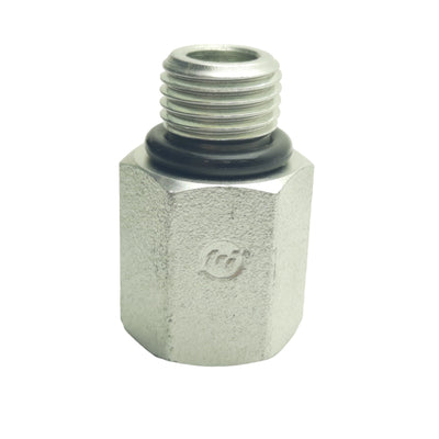 New Lot of 2 Brennan 7041-04-04 Hydraulic Fittings 1/8" FNPT To 1/4" Male BSPP ORR