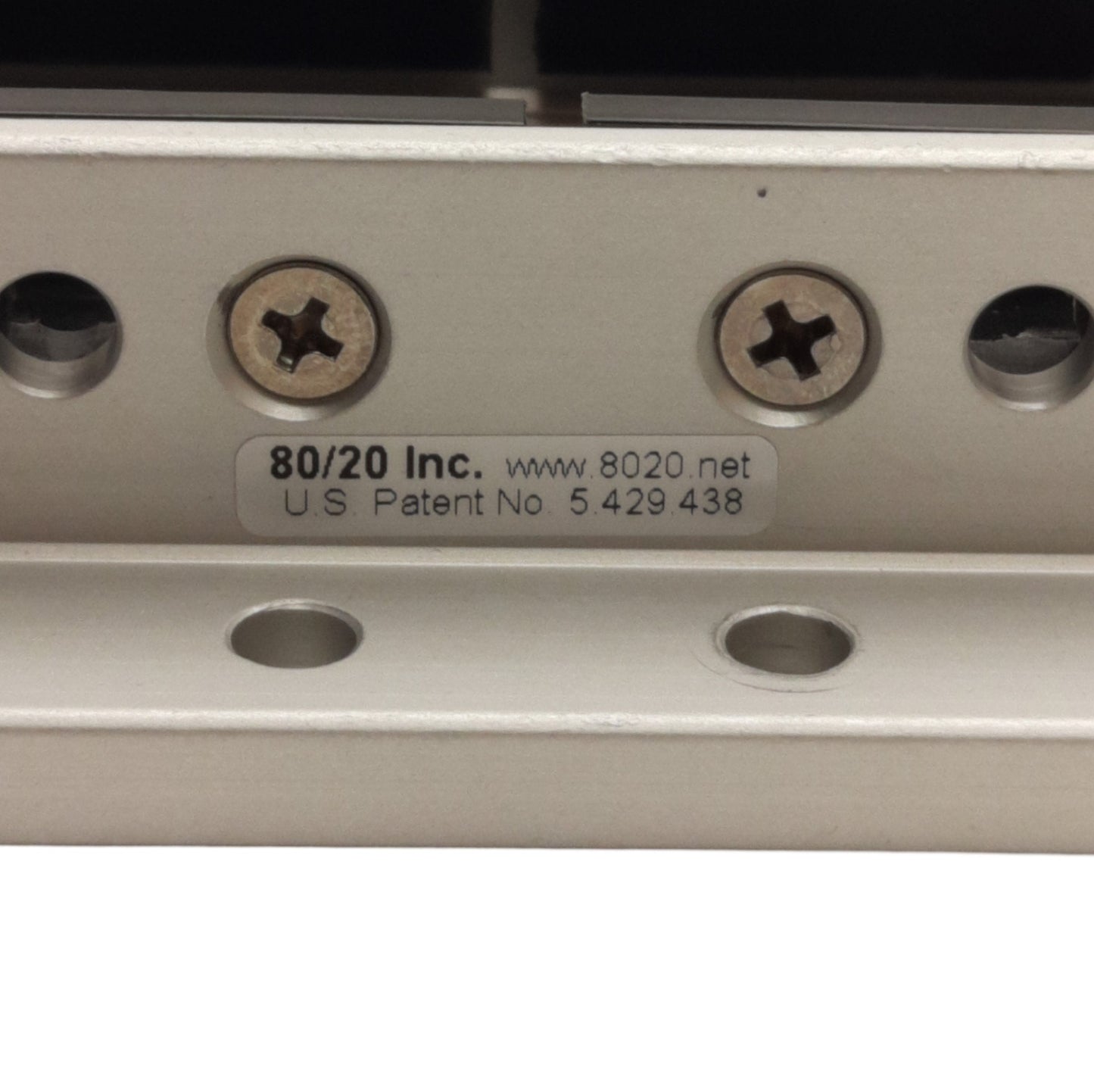 Used 80/20 6424 Dbl Flange Long Linear Bearing w/ Brake Holes, 3.93in x 4in x 1.2in